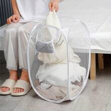 Foldable Laundry Basket, Portable Mesh Dirty Clothes Hamper, Home Storage Basket For Dirty Clothes - Multicolor - View 6