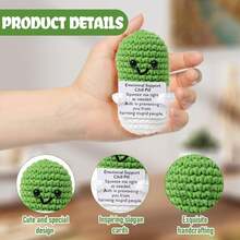 This Handcrafted Pill-Shaped Crochet Item Symbolizes Deep Gratitude Towards Nurses, Doctors, Pharmacists, And All Healthcare Workers. The Design Represents Passion, Dedication, And Appreciation, Making It An Ideal Gift To Commemorate Their Hard Work. - Multicolor - View 3