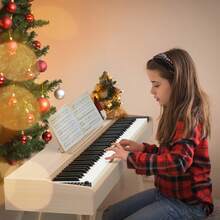 88 Keys Digital Piano Full Weighted Action Keyboards ,Pedals,Headphone,Beginner - 預設 - 查看 2