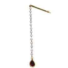 1pc Faux Pearl Teardrop Design Bridal Stage Banquet Forehead Chain, New Style Traditional Maang Tikka Vintage Wedding Crystal Bindi, Headpiece, Hair Jewelry For Valentine's Day Accessories Gift, Bride To Be, Party - Hair Accessories - View 6