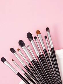 11pcs Animal Hair Eye Makeup Brushes, Full Set Of Eye Makeup Brushes