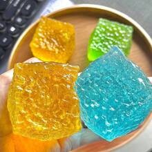 1个全新麦芽糖挤压玩具，减压慢回弹挤压玩具，多巴胺彩色冰皮麦芽球糖，减压慢回弹挤压乐趣，握力训练挤压玩具，手部力量训练器材，智力开发，动手操作，抓握，感官互动玩具，适合青少年缓解感官压力（质地较硬） - 彩色 - 查看 6