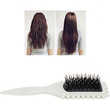 Cepillo de Pelo Cepillo de Peinado Cerdas Suaves Ergonómico para el Secado Shaping Home Salon - Verde - Ver 11