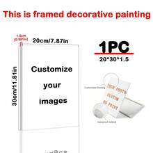 Customized Canvas Wall Art, Frameless Canvas Wall Decor, Indoor Framed Canvas Painting, Suitable For Valentine's Day Decoration, Wedding Decoration, Room Decor, Home Decor, Ideal Gift For Mother's Day, Father's Day, Wedding, Valentine's Day, Party, Birthday, Housewarming, Anniversary - For Him/Her, Boyfriend, Girlfriend, Family, Couple, Friends And Pets, Household Gift, New Year Gift - Multicolor - View 16