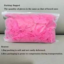 20/50/100只装粉色一次性丁腈手套，适用于家居清洁、擦拭桌子、美容沙发、纹身、厨房清洁，无粉，不含乳胶 - 深粉紅色 - 查看 10