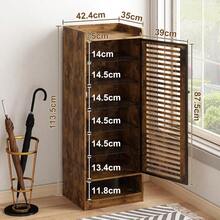 XGTZapatero Organizador Estante para Zapatos 7 Nive 14 Pares de Arma de Almacenamiento de Zapatos Gabinete de Zapatos Minimalista para Entrada Casa Recámara 40 x 35 x 115 - MADERA - Ver 2