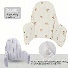 1 chiếc đệm ghế ăn dặm cho bé, bọc ghế ăn dặm cho bé in hai mặt, có đệm tựa lưng bơm hơi, mang lại sự thoải mái hơn cho bé. - Nhiều màu - Xem 19