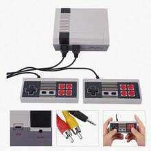 Two-Player Retro Game Console, Plug And Play, Compatible With 620+, Supports USB Power Supply, Easy To Install, Handheld AV Output, Suitable For Family Entertainment, Perfect Birthday Gift,Thanksgiving Gifts,New Year Gift - Grey - View 3