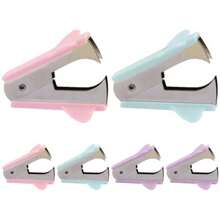 XISH Homoyoyo 6 piezas Kit Quita Grapas Portátil Pastel Mini Herramienta para Remover Grapas de Oficina de Usar y Ligera para Escuela y Trabajo - como en la foto - Ver 1