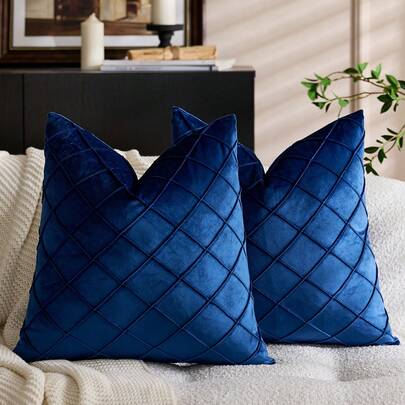 1 st Vanligt Pintuck kuddfodral utan fyllmedel