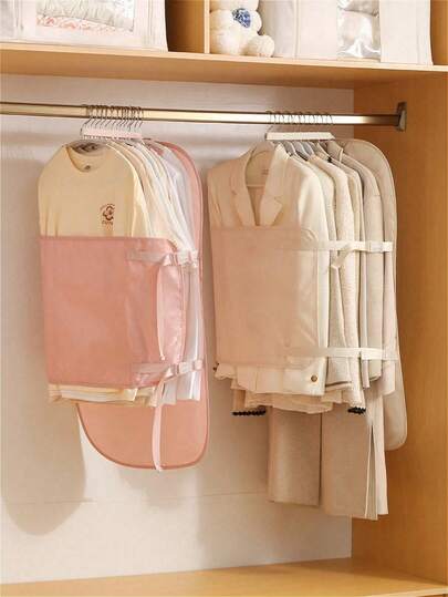 1pc 2-In-1 Heavy Duty Compression Storage Board&Garment Bag,Space-Saving For Wardrobe Closet And For Seasonal Clothing Switch,Winter Coats,Down Jackets,Sweaters,Formal Wear,And For Apartments,Dorms,Travel,Homeowners, Can Store 20-30 Pieces Of Thin Clothing/10-20 Pieces Of Medium Thick Outerwear,Wardrobe Storage,Home Deccor,Storage Organzier