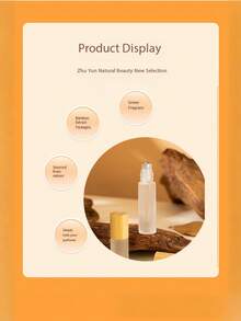 Chai lăn 5ml & 10ml bằng thủy tinh mờ, nắp vân gỗ, dùng đựng mỹ phẩm, tinh dầu, nước hoa, đồ du lịch, bán chạy giá rẻ. - Màu Khaki - Xem 5