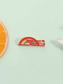 1pc Rainbow Enamel Badge Cartoon Brooch Lapel Pin Backpack Badge Clothing Accessories Fashion Jewelry Gifts - Multicolor - View 5