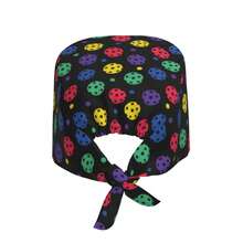 1pc Stylish Nurse's Cap For Women, Work Cap, Polyester Sweat Towel Material,Suitable For Both Men And Women.,Working Cap Scrub Cap With Sweatband Adjustable Unisex Women Tie Back Hat Nurse Surgical Caps,Suitable For Protection Against Wind Outdoors, Surgical Procedures, Healthcare Workers, And Fashion Styling; Also Suitable For Everyday Headscarf Wear. - 彩色 - 查看 4