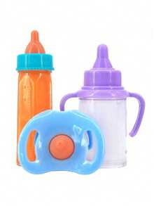 Christmas Decoration Newborn Magic Bottle Set Includes 1 Milk Bottle, 1 Juice Bottle, 1 Toy Pacifier, Doll Accessories. It Has The Effect Of Disappearing Milk And Juice. Best Holiday Birthday Gift. (Color And Other Random),Home Decoration,Baby Dolls Accessories,Toys>Kids Dolls,Gabby Doll House,Toys For Babies,Bottle Juice,Reborn Doll - Multicolor - View 3