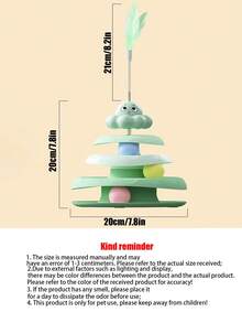 5/10/15/20/25pcs Cat Toys Set - Bells, Balls, Sisal Scratching Posts, Interactive Wands, Catnip Toys, Pet Supplies, Birthday/Holiday Gifts - Multicolor - View 2