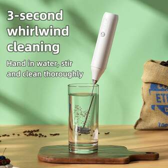 Electric Milk Frother, Milk Foamer, Milk Froth Maker, Milk Frother Whisk, Milk Steamer, Coffee Milk Frother