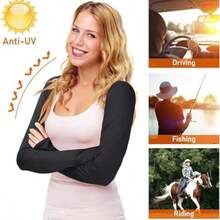 Couple's Christmas Outdoor UV Protection Arm Sleeves