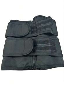 1pc Waist Trainer, Sweat Enhancing, Postpartum Shaping, Dual Waist Belt With Zipper, Waist Cincher - 彩色 - 查看 7