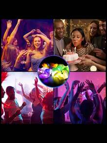 10pcs LED Light Up Hair Scrunchies, Colorful Wool Hair Ties, Multiple Lighting Modes, Suitable For Nightclub, Party, Halloween, Christmas, Festival Decoration, Neon Party Accessories, LED Luminous Hair Bands, Satin Elastic Hair Ties, Christmas Glow Party Supplies, Mother's Day Decor - Multicolor - View 4