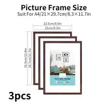 1/2/3/4个橡木相框，白色/黑色木框，优雅礼品及墙面装饰，适用于家居、客厅、办公桌及墙面展示，完美展示画作、旅行照片、毕业照及结婚照，理想礼品，可选尺寸：A3/A4/30X40厘米