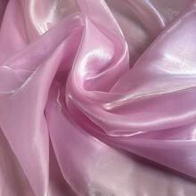 1 szt. Tkanina tiulowa z organzy z płynnym brokatem, bardzo gęsta, błyszcząca kryształowa organza, szerokość 57", długość 36/108/180", gramatura tkaniny 33 g/m² - wielobarwność - Zobacz 5