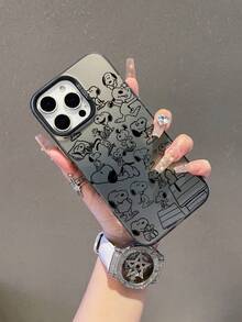 SNOOPY A Cartoon Anime  Color Silver Phone Case, Made Of Tpu Material, Can Be Given As A Holiday Gift. It Is Suitable For Apple Phones, And The New Model Is Suitable For Protecting IPhone13/14/15/16/17Pro Max/Galaxy Models - Nhiều màu - Xem 3