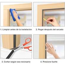 Sellador para Puertas y Ventanas 15M,Burlete para Puerta,Resistente Agua,Burletes para Puertas y Ventanas,Aísla las Habitaciones y los Coches de los Mosquitos, el Polvo, la Arena y el Ruido(Negro)(Marrón-15M) - Multicolor - Ver 7