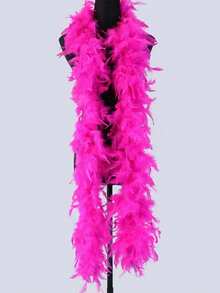 Colorful Feather Scarf, DIY Party Decoration Accessory, Soft Plush Material, Scarf Decor, Suitable For Birthday Party, Race Day, Afternoon Tea, New Year's Eve, Concert, Home Decor, Dance Wedding, Stage Performance, Carnival Costume And Accessories, Party Supplies