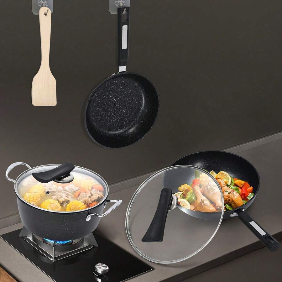 SHIOUCY Set di pentole e padelle - nero - Visualizzare 1