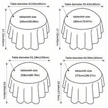 1pc Elegant White Satin Round Tablecloth, Party Decor Tablecloth, Wedding Decor Tablecloth, Birthday Party Dining Table Decor, Bridal Shower Gift, 2025 New Year Party Decor, Home Decor, Kitchen Dining Table Decor, Wedding Decor, Restaurant Decor, Silky Washable Tablecloth - White - View 2