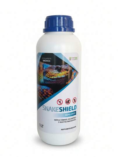 Repelente Concentrado Snake Shield 1 Litro: Barreira contra Cobras, Escorpiões, Lagartos e Aranhas e animais peçonhentos para Casa, Jardim e Sítio