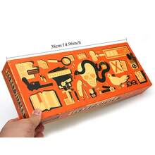 Bộ trò chơi Reveal: Trò chơi bài cổ điển dành cho tiệc tùng, bao gồm các thẻ nhân vật độc đáo và quân cờ bằng gỗ - Phù hợp cho 6-10 người chơi. - trái cam - Xem 6