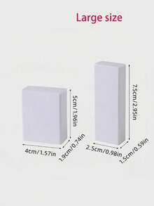 1/3片装麂皮皮革橡皮擦，用于清洁鞋子，去除漆面或网面运动鞋上的划痕，干洗，去污，抛光，适用于麂皮、磨砂皮、丝绒、运动鞋、皮鞋等材质。 - 彩色 - 查看 4