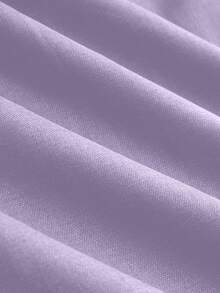 Vela Rue Minimalist Design Pants With Hook & Zipper Closure, Lightweight Semi-Sheer Full Length Pants, Solid Purple Color Wide Leg Trousers, Fashionable All Season Spring - Mauve Purple - View 6