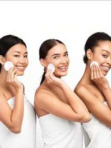 Organic Cotton Round Makeup Remover Pads, Hypoallergenic, Lint-Free, Facial Exfoliating Cleansing Pads