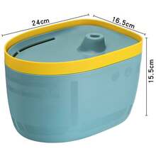 Fuentes de agua automáticas para gatos, dispensadores de agua automáticos, filtros de agua circulantes para perros, suministros para mascotas, fuentes de agua - verde - Ver 6
