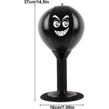 桌面拳击球，吸盘式办公桌减压玩具，重型减压球，桌面拳击沙袋，拳击训练器，便携式拳击沙袋，适用于家庭/办公室/健身房，是办公室减压、居家休闲拳击和桌面健身的理想之选，耐用的拳击礼物，趣味办公桌配件，拳击式减压球，桌面拳击球，送给同事和朋友的趣味礼物