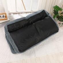 4 saisons Canapé pour chat de compagnie, Lit de chat amovible et lavable, Lit de chien, Lit de chat, Fournitures pour animaux de compagnie - Gris foncé - Voir 9