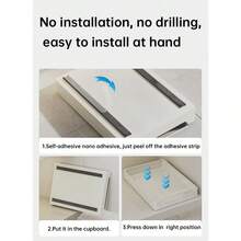 大容量抽拉式收纳架，单层滑出式抽屉储物架，适用于厨房和浴室，多功能家居收纳配件，置物架