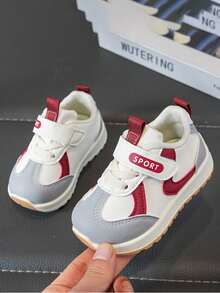 1 Pair Kids Sports Shoes, Toddler First Walking Shoes, Infant Casual Shoes For Boys & Girls, Spring/Autumn, Suitable For 1-7 Years Old - Đỏ - Xem 2