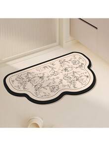 Bathroom Mat, Silica Gel Quick Dry Non-Slip Shower Mat, Easy Care Bathroom Carpet - Beige - View 26