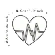 Metal Cutting Die, Metal Cutting Dies For Making Paper Cards, Scrapbooking, DIY Cards, Photo Albums, Assorted Craft Decorations. Heart Cutouts For Valentine's Day.