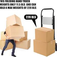 Belect 2 In 1 Hand Truck 2/3-Step Ladder - 220 LBS Load Capacity Aluminum Dolly Cart With Foldable Wheels Portable Step Stool With Wide Non-Slip Pedal Multi-Use Ladder Cart For Household Kitchen - 三層 - 查看 7