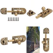 XISH Pestillo corredizo robusto de latón con pernos de puerta vintage para puerta y ventana - como en la foto - Ver 8