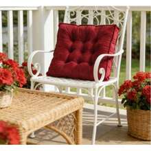 Seat Cushion Made Of Dutch Fleece, 60 X 60 Cm, 10 Cm Wide, Available In Various Colors – A Comfortable Choice. Large, Square Cushion, Ideal For Sofas, Armchairs, And Bay Windows. Filled With Cotton (T-60), This Floor Cushion Made Of Dutch Fleece Is Suitable For Tatami Mats In The Living Room And Offers Excellent Seating Comfort, Even For Extended Periods. - 紅色 - 查看 1