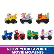 Spin Master The Mighty Movie, 7-Piece Mighty Pups Pup Squad Racers Set With Exclusive Mayor Humdinger Toy Car, Officially Licensed Animated Design, Smooth Edges For Kids Ages 3+ Birthday Gift Box​