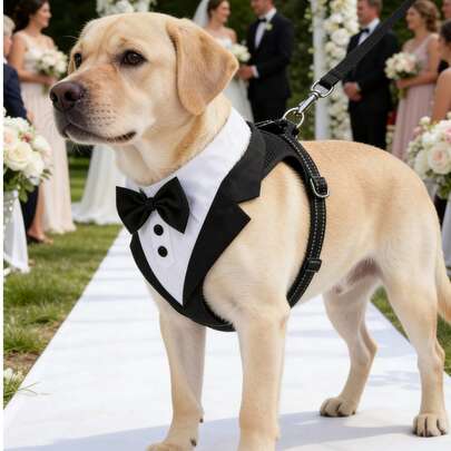 Pet Dog Suit, Tie, Tie Set, Suitable For Small And Medium Dogs, Formal Occasions