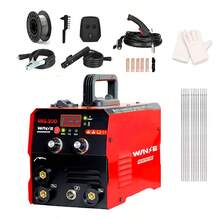 3-In-1 Inverter Welder Machine For MIG, MMA, And TIG Welding, Portable Migsa Inverter Electrodes, Red - 紅色 - 查看 5