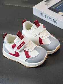 1 Pair Kids Sports Shoes, Toddler First Walking Shoes, Infant Casual Shoes For Boys & Girls, Spring/Autumn, Suitable For 1-7 Years Old - Đỏ - Xem 6